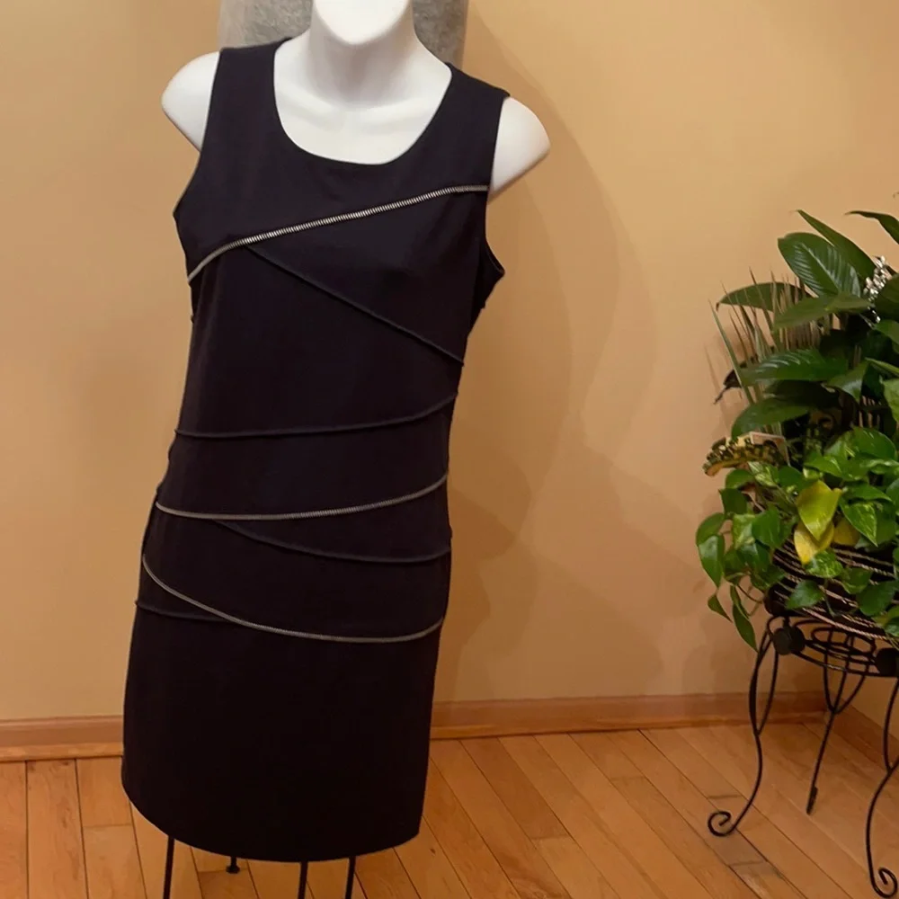Dress With Zipper Accent Size 2 - Picture 1 of 11